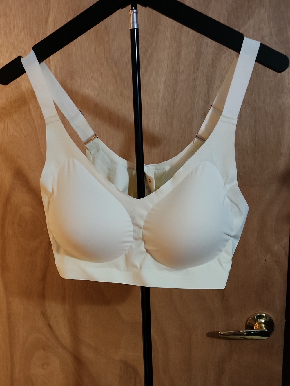 Seamless Cream Wireless Comfort Bra - Women Intimates